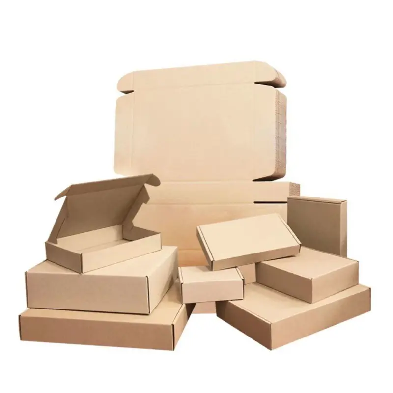 크래프트 종이 시트 상자 좋은 품질 도매 고객 디자인 배송 다크 브라운 우편물 종이 상자