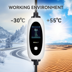 สถานีชาร์จพลังงานใหม่แบบพกพา 7KW 110V-240V 16-32A AC พร้อมปลั๊ก Type 1 IP65 ไฟ LED แสดงสถานะ  พร้อมกระเป๋าเก็บ - Product Image 3