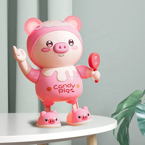 Maialino Elettrico Danzante Dinamico con Luci, Cammina a Sinistra/Destra, Giocattolo in Plastica per Bambini 0-24 Mesi e 2-3 Anni, Vendita all'Ingrosso - Product Image 3