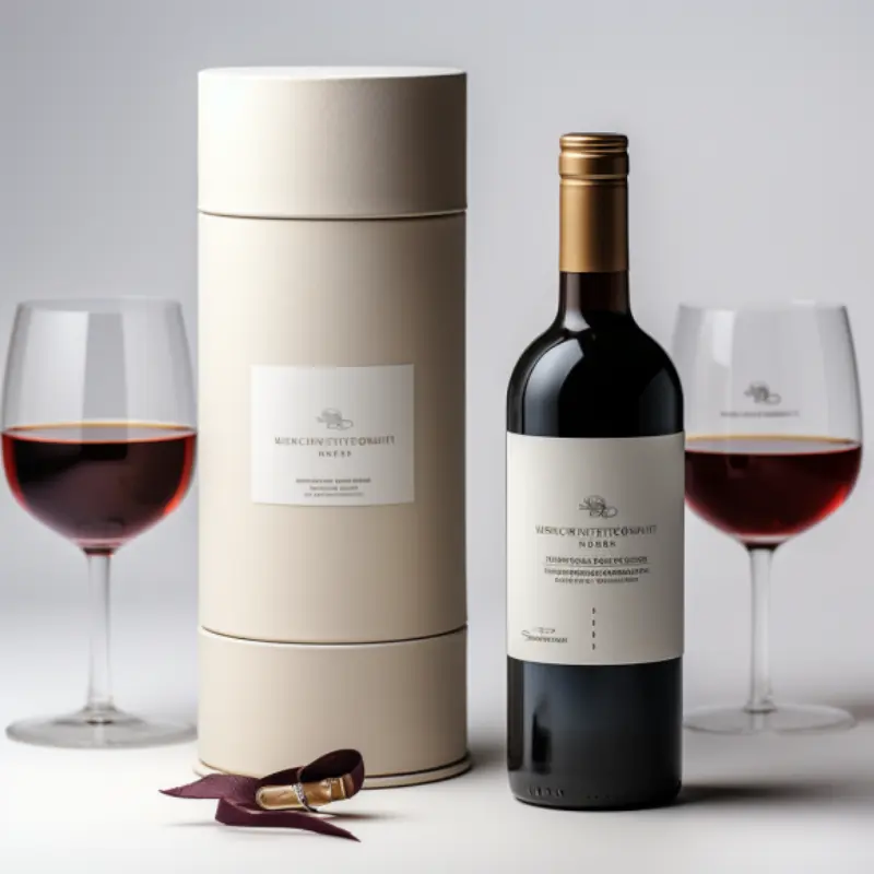 กล่องไวน์2024ปีใหม่จีนของขวัญวันครบรอบกล่องกระดาษสั่งทำแบบประณีต