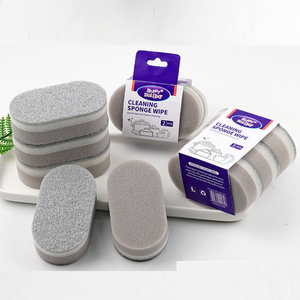 Nouveau Design Multifonction <span class=keywords><strong>Argent</strong></span> Spray Éponges À Vaisselle Forme Ovale Fibre De Noix De Coco Tampons À Récurer pour Cuisine Ménage Pot - Product Image 3