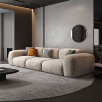 Canapé d'angle en velours blanc moelleux en forme de L, sectionnel 3 pièces, avec fauteuils inclinables sans structure, moderne, pour villa et appartement, écologique