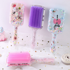 Offre Spéciale Peigne à Coussin d'Air Motif <span class=keywords><strong>Licorne</strong></span> Dessin Animé Portable Massage Démêlant Brosse à Cheveux Mignonne en Plastique Antistatique - Product Image 1