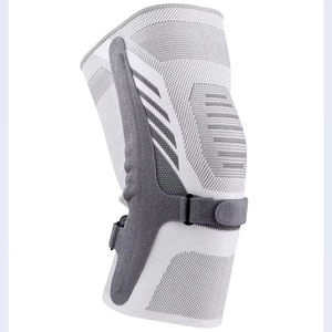 Genouillère de compression en nylon tricoté 3D avec double stabilisateur à ressort pour la course, la gym, l'entraînement, la protection du ménisque et les activités sportives - Product Image 1