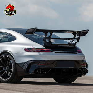 Para <span class=keywords><strong>Mercedes</strong></span> Benz <span class=keywords><strong>Amg</strong></span> GT/<span class=keywords><strong>GTC</strong></span>/GTS, kit de carrocería de fibra de carbono, alerón de parachoques delantero y trasero, guardabarros, faldones laterales - Product Image 6