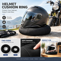 Support de casque de moto avec coussin en néoprène et anneau creux pour garage et exposition en magasin