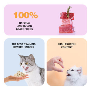 Muestras gratis 100% golosinas naturales para mascotas Snacks de alta proteína Varios sabores Comida liofilizada para perros y gatos - Product Image 3