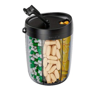 Wholesale Custom logo Travel Medical Smart 7 Day Weekly Medicine Storage Organizers Jar <b>Container</b> case Dispenser Holder - Product Image 1