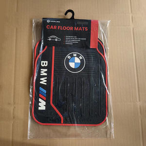 Alfombrillas Universales para Auto con Logotipo VIP, Duraderas, de 18 mm de Grosor, Juego de 4 Piezas, TPV Negro con Borde Rojo, Alfombras para Auto - Product Image 5