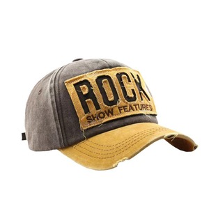 Gorra de Béisbol Vintage de PVC con Patrón de Letras, 6 Paneles, Ajustable, Estilo Rock, Lavada, Casual, Protección Solar, Estilo Retro - Product Image 5
