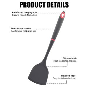 ชุดอุปกรณ์ครัวซิลิโคนสำหรับใช้ในบ้าน ช้อนตะหลิว ทัพพี ด้ามยาวกันลื่น ชุดเครื่องครัวสำหรับทำอาหาร - Product Image 2