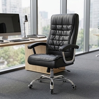 Chaise de bureau en cuir confortable pour une expérience d'assise optimale