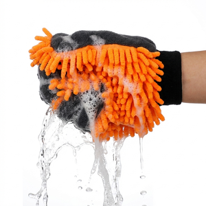 Gant de lavage auto en microfibre chenille double face, épais, pour nettoyage, cirage et detailing, couleurs bleu, vert, rouge, jaune, gris, à <span class=keywords><strong>prix</strong></span> avantageux - Product Image 3
