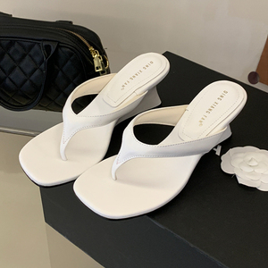 Escarpins Femme, Sandales Tongs, Chaussures à Talons Bas Compensés pour Femme, Chaussures de Mode - Product Image 4