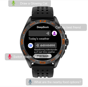 H-MEMEN Android thông minh đồng hồ cho Bluetooth gọi điện thoại WhatsApp tin nhắn trả lời huyết áp Heart Rate Giám sát 4GB Bộ nhớ - Product Image 4