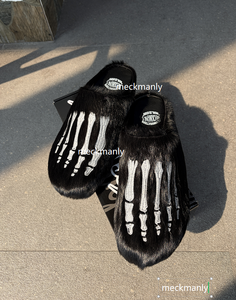 Wholesale high-quality unisex non slip genuine leather slippers, wooden clogs, leather support customization - Product Image 1