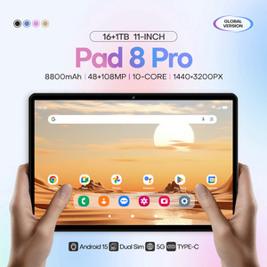 Tablet Robusto 5G Pad 8 Pro 11 Pollici 16GB+1TB 108MP 8000mAh 4G Dual SIM+TF Antipolvere Resistente agli Schizzi Dispositivo per Lavoro sul Campo CE - Product Image 6