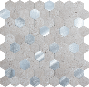 Hot 3d Decorative Wall Panel Peel and Stick <strong>Hexagon</strong> Metallic <strong>Wallpaper</strong> - Product Image 2