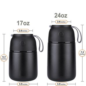 Thermos alimentaire personnalisé de qualité alimentaire, récipient alimentaire en acier inoxydable, pot alimentaire isolé sous vide avec cuillère - Product Image 5