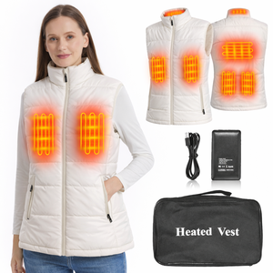 Chaleco Térmico Impermeable para Mujer, Ropa de Invierno para Exteriores, Chaqueta Ligera y Cálida con Cierre de Cremallera, Proveedor de Ropa de Moda de Algodón - Product Image 1