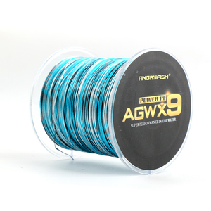 สายเบ็ดตกปลาถัก Angryfish 9X PE แบบลอยน้ำ 500 เมตร สีน้ำตาล/เทา/น้ำเงิน/เหลือง/เขียวลายพราง สำหรับตกปลาทะเล - Product Image 1