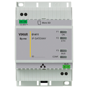 Vimar By-me IP Gateway 01411 12-30V DC con Slot Micro SD per Sistema di Automazione Domestica - Product Image 1