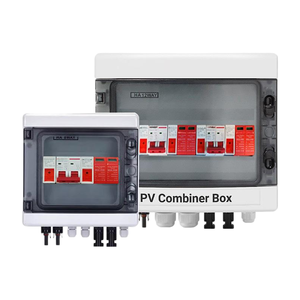 DC 500V 2 Input 1 Output Solar Combiner <b>Box</b> IP65 Weatherproof Metal Enclosure Custom , Distribution <b>box</b> - Product Image 2
