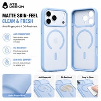 Étui de téléphone magnétique personnalisé ATB pour iPhone 18, effet peau, antichoc, charge sans fil, étui de téléphone magnétique personnalisé, vente en gros
