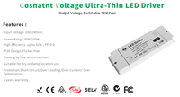 Transformateur LED ETL SAA RCM CE 20W 30W 40W 50W 60W 80W 96W 100W, driver LED 12V 24V, alimentation LED pour bande lumineuse LED