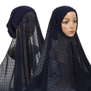 패션 부드러운 Hijab 긴 스카프 랩 스카프 부드러운 부드러운 스카프 경량 캐주얼 베일 이슬람 여성 저렴한 쉬폰 Hijab