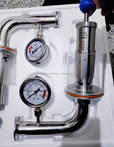 Vanne de spunding d'évacuation d'air à trois pinces tc, en acier inoxydable, sanitaire, production à domicile, avec jauge binging - Product Image 3