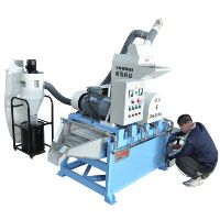 SHINHO 100-200 kg/h automatique câble en cuivre meuleuse Net fil granulateur équipement Machine de recyclage indésirable cour nouvel aluminium