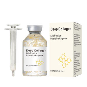 Ampoule intensive au collagène et aux peptides de soie 40 ml avec bienfaits raffermissants et hydratants pour la peau délicate des hommes - Product Image 1