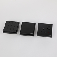 SASO 250 alta calidad V 16A luz interruptores de pared de cobre puro británico 13A enchufe de doble Polo toma de corriente