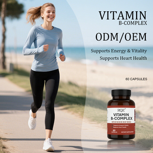 วิตามินบีรวมชนิดแคปซูลสำหรับผู้ใหญ่ (B1/B2/B3/B5/B6/B7/B9/B12) อาหารเสริมเพื่อสุขภาพหัวใจและพลังงาน 60 แคปซูล จำหน่ายจำนวนมากจากโรงงาน - Product Image 2