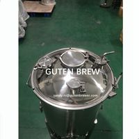 Fermenteur à bière Guten Homebrew en acier inoxydable à double enveloppe de 30 L pour une fermentation efficace de la bière, Fermenteur pour brassage à domicile