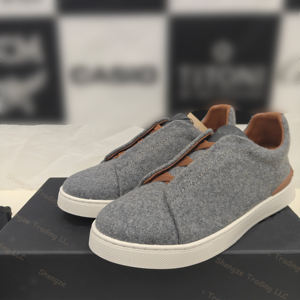 Zapatos Casuales de Cuero de Diseño Italiano Original de Lujo, Cómodos y Versátiles, Zapatos Deportivos Casuales para Hombre, Zapatos de Skateboard - Product Image 1