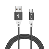 Adaptateur Micro USB tressé en denim JIALE, charge rapide, nylon, cuivre pur, écologique, 1M-5M, banque d'alimentation pour téléphone portable
