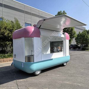 定制电动餐车移动小吃店快餐车不锈钢玻璃纤维用于冰淇淋糖果薯片热狗防锈 - Product Image 3