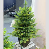 UMIND 2026 Nouveau Design Arbre de Noël Miniature de 90 cm en PE de Haute Qualité avec Base, Vente en Gros Directe Usine