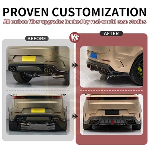 Diffuseur arrière en fibre de carbone sèche style MSY pour <span class=keywords><strong>Land</strong></span> Rover Range Rover Sport SV L461, lèvre inférieure de pare-chocs arrière, pièces de tuning - Product Image 2
