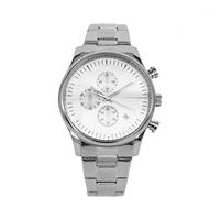 Montre de sport de luxe pour homme, marque OEM à étiquette privée, mode, étanche, acier inoxydable, bracelet 30 mm, cadran à aiguilles, logo personnalisé