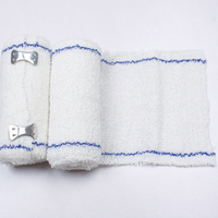 Fournitures médicales Soins d'urgence Bandage en crêpe élastique respirant certifié CE en spandex/coton Classe I