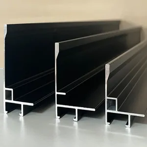 Renk eloksal kare alüminyum fotoğraf çerçevesi ekstrüzyon profili T5 üreticisi fırçalanmış Metal resim çerçeveleri bükme