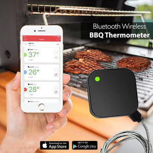 <span class=keywords><strong>Thermomètre</strong></span> intelligent numérique pour BBQ, <span class=keywords><strong>sans</strong></span> <span class=keywords><strong>fil</strong></span>, pour la viande, fonctionne avec l'application Wifi, Bluetooth, pour la cuisine, <span class=keywords><strong>Barbecue</strong></span>, four, Grill, fumeur, - Product Image 2