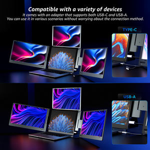 Pantalla Portátil de 15.6 <span class=keywords><strong>Pulgadas</strong></span> 1080P USB-C Ultrafina con Soporte, Apta para Computadoras Portátiles, PC, Teléfonos Móviles, PS, Xbox - Product Image 2