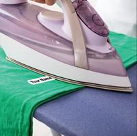 Étiquette thermique thermoscellable imprimée par code-barres pour uniformes scolaires, à repasser sur les vêtements