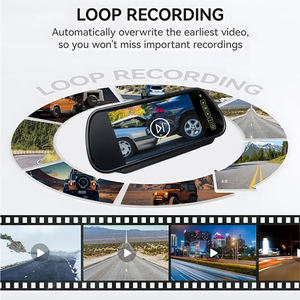 Moniteur DVR IPS <span class=keywords><strong>Quad</strong></span> Split 7 pouces avec caméra de recul de voiture à vision nocturne Starlight AHD 1080P, <span class=keywords><strong>système</strong></span> de caméra de recul latérale - Product Image 5