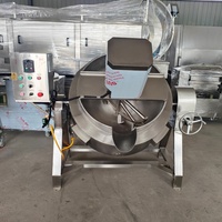 Marmite de cuisson à double enveloppe en acier inoxydable 304, grande capacité, équipement de transformation alimentaire pour cuisines commerciales et usines