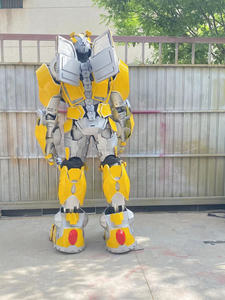 Nanchi Art recién llegado amarillo Led Robot Stilt Walker disfraces evento Fiesta rendimiento Props Robot Cosplay disfraz para gran oferta - Product Image 3